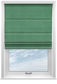 Ultra Luxe Velvet, Jade - Roman Blind